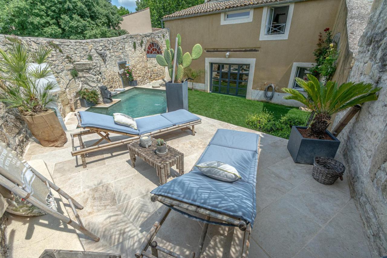 Le Baratier- Demeure de charme sauna piscine Calvisson Extérieur photo
